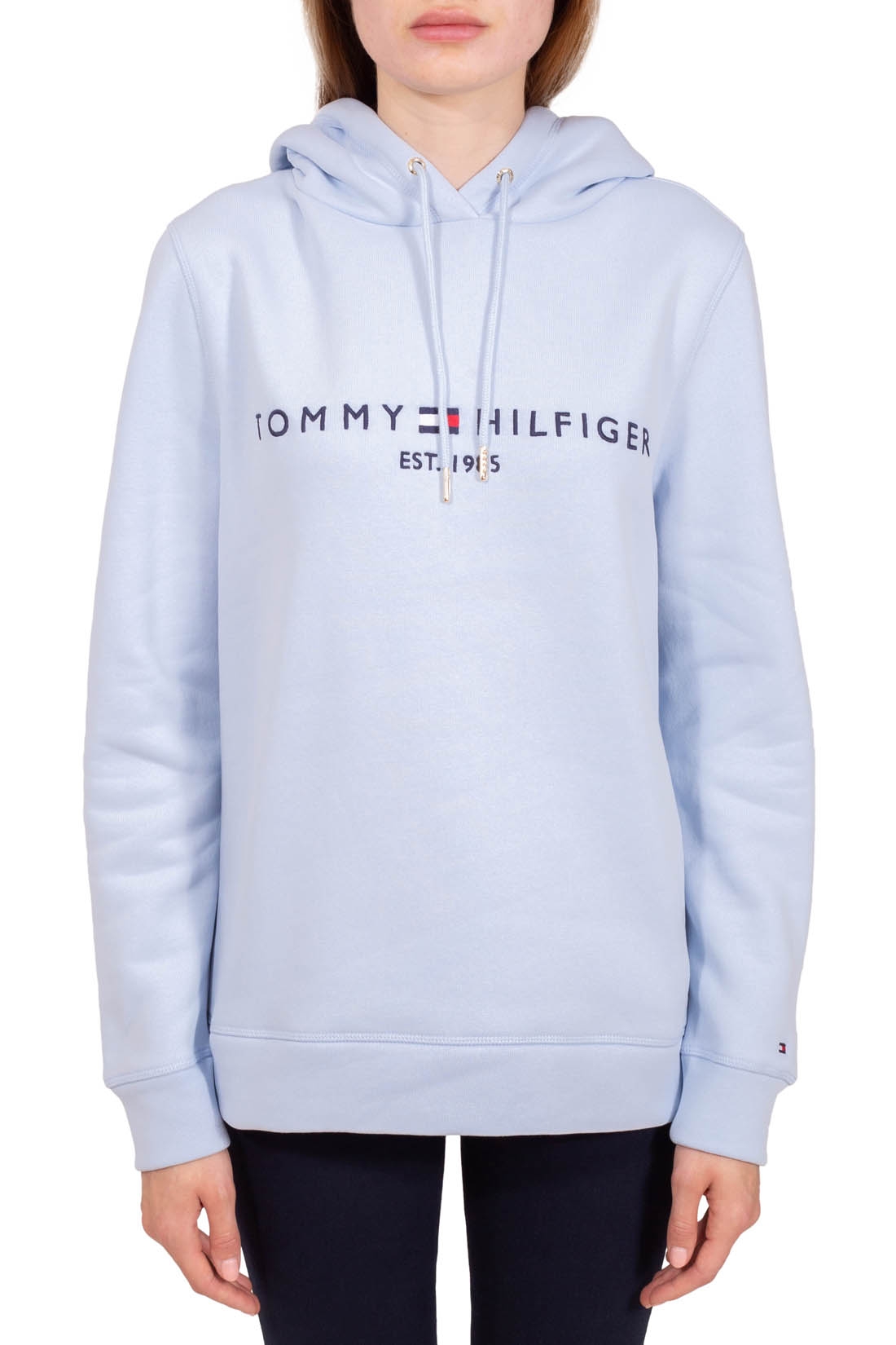 TOMMY HILFIGER Women's logo sweatshirt Hoodies T-Shirts (White) - Image 3